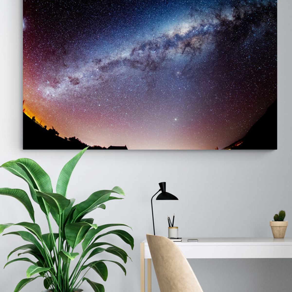TAYRONA STORE - Cuadro En Lienzo Para Habitaciones Via Lactea 039 120x80cm