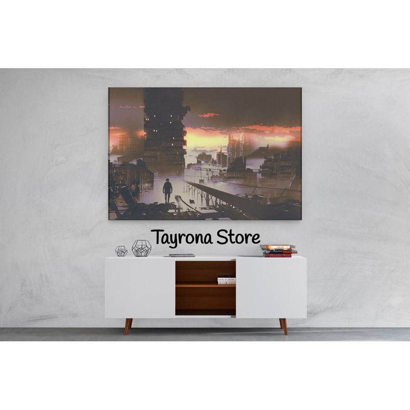 TAYRONA STORE - Cuadro En Lienzo Para Habitaciones Fantasía 29 100x70cm