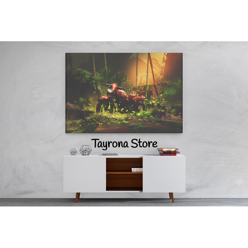 TAYRONA STORE - Cuadro En Lienzo Para Habitaciones Fantasía 45 100x70cm
