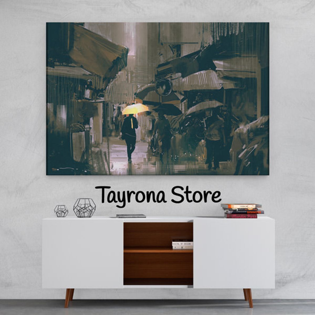 TAYRONA STORE - Cuadro En Lienzo Para Habitaciones Fantasía 39 150x100cm