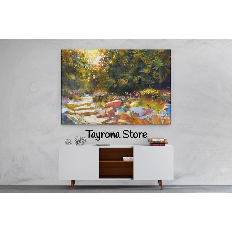 TAYRONA STORE - Cuadro En Lienzo Para Habitaciones Fantasía 110 50x35cm