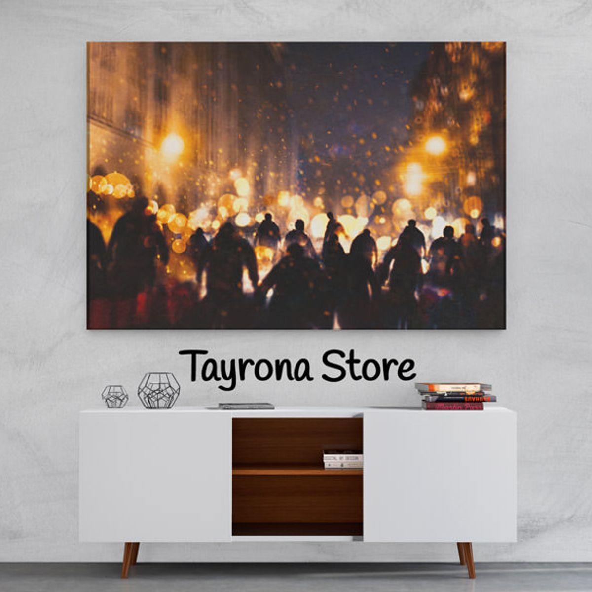 TAYRONA STORE - Cuadro En Lienzo Para Habitaciones Fantasía 06 100x70cm