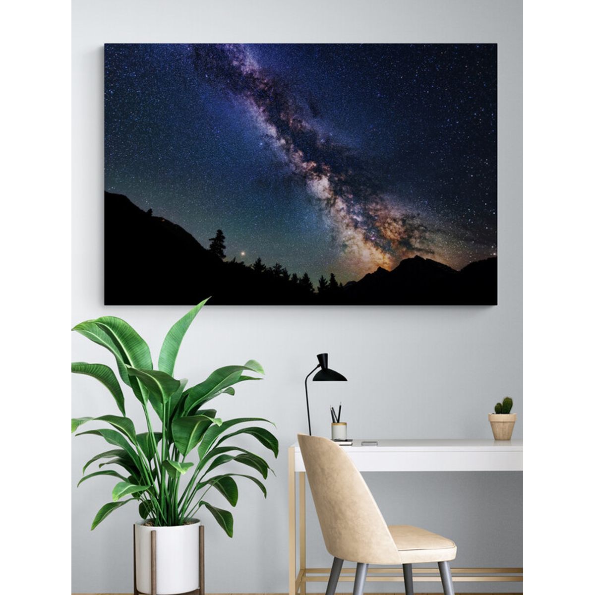 TAYRONA STORE - Cuadro En Lienzo Para Habitaciones Via Lactea 036 70x50cm