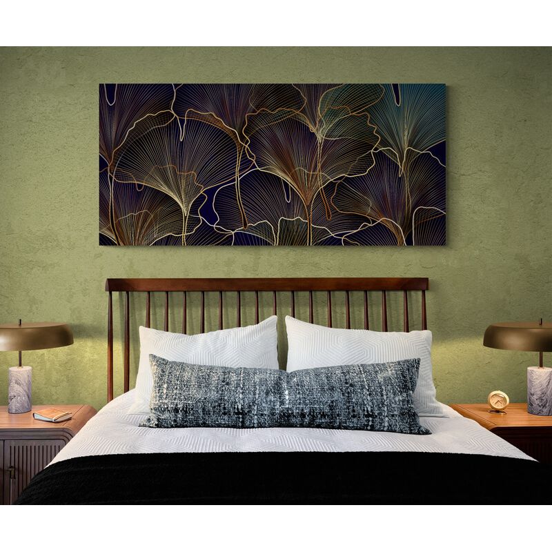 TAYRONA STORE - Cuadro En Lienzo Para Habitaciones Hojas 147 90x40cm