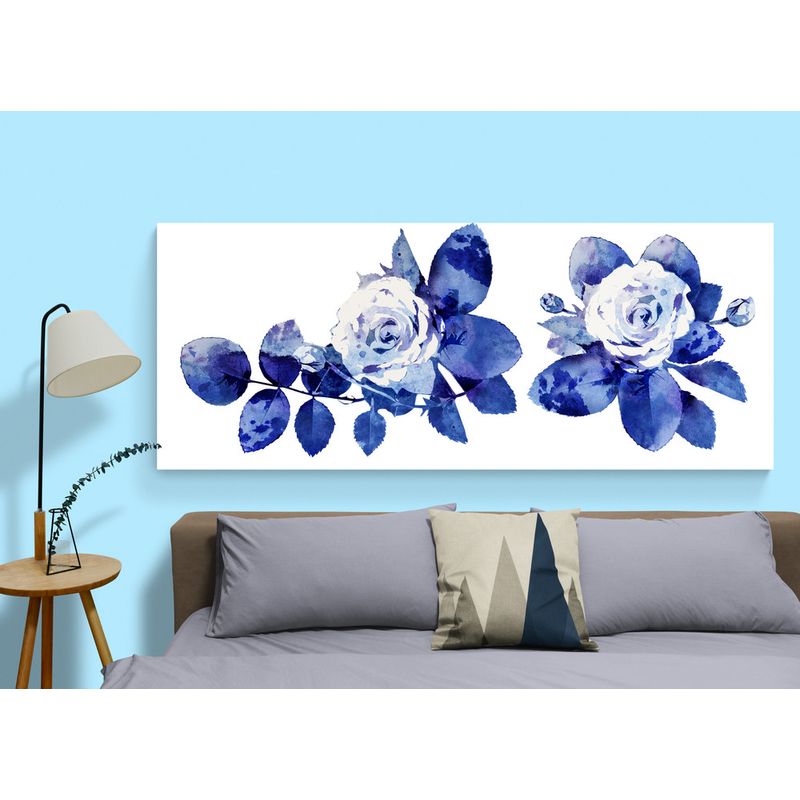 TAYRONA STORE - Cuadro En Lienzo Para Habitaciones Pintura Flores 348 100x40cm