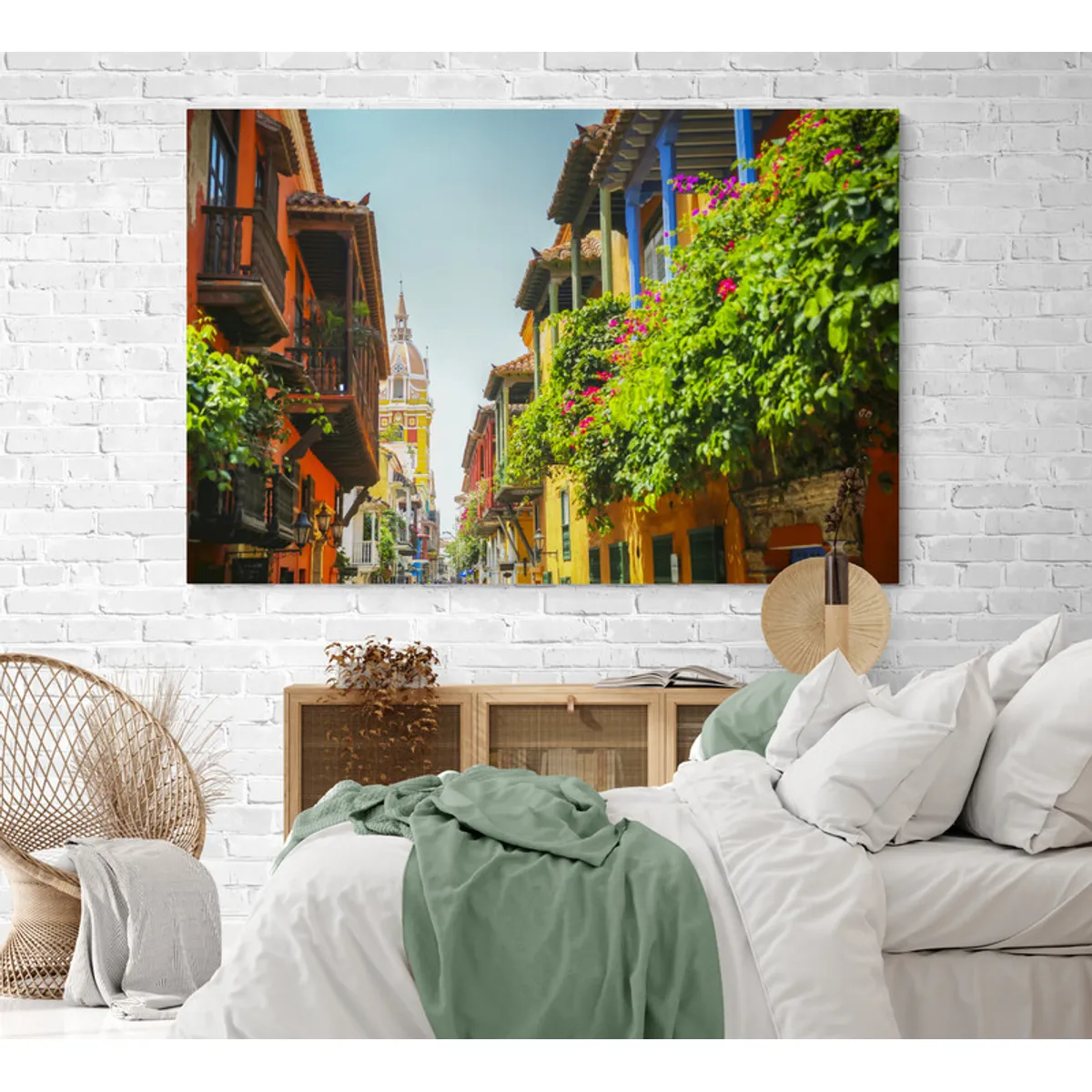 TAYRONA STORE - Cuadro En Lienzo Para Habitaciones Cartagena 012 120x80cm