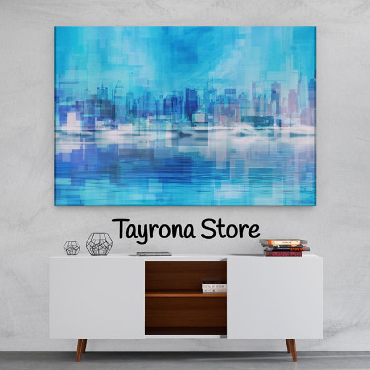 TAYRONA STORE - Cuadro En Lienzo Para Habitaciones Fantasía 63 50x35cm