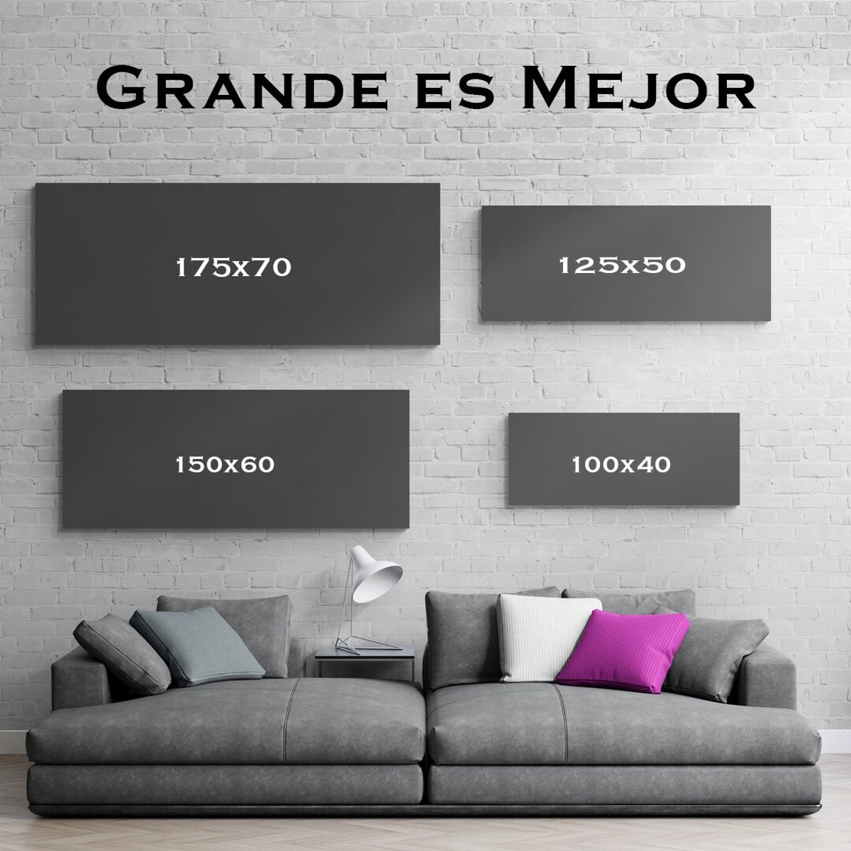 TAYRONA STORE - Cuadro En Lienzo Para Habitaciones Pintura Flores 331 175x70cm