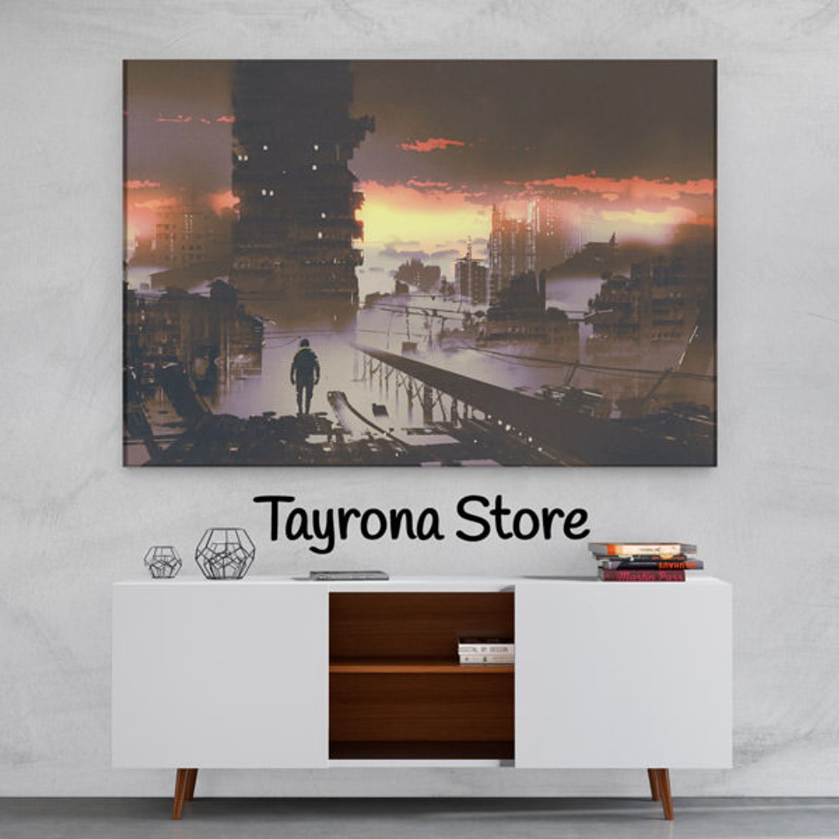 TAYRONA STORE - Cuadro En Lienzo Para Habitaciones Fantasía 29 50x35cm