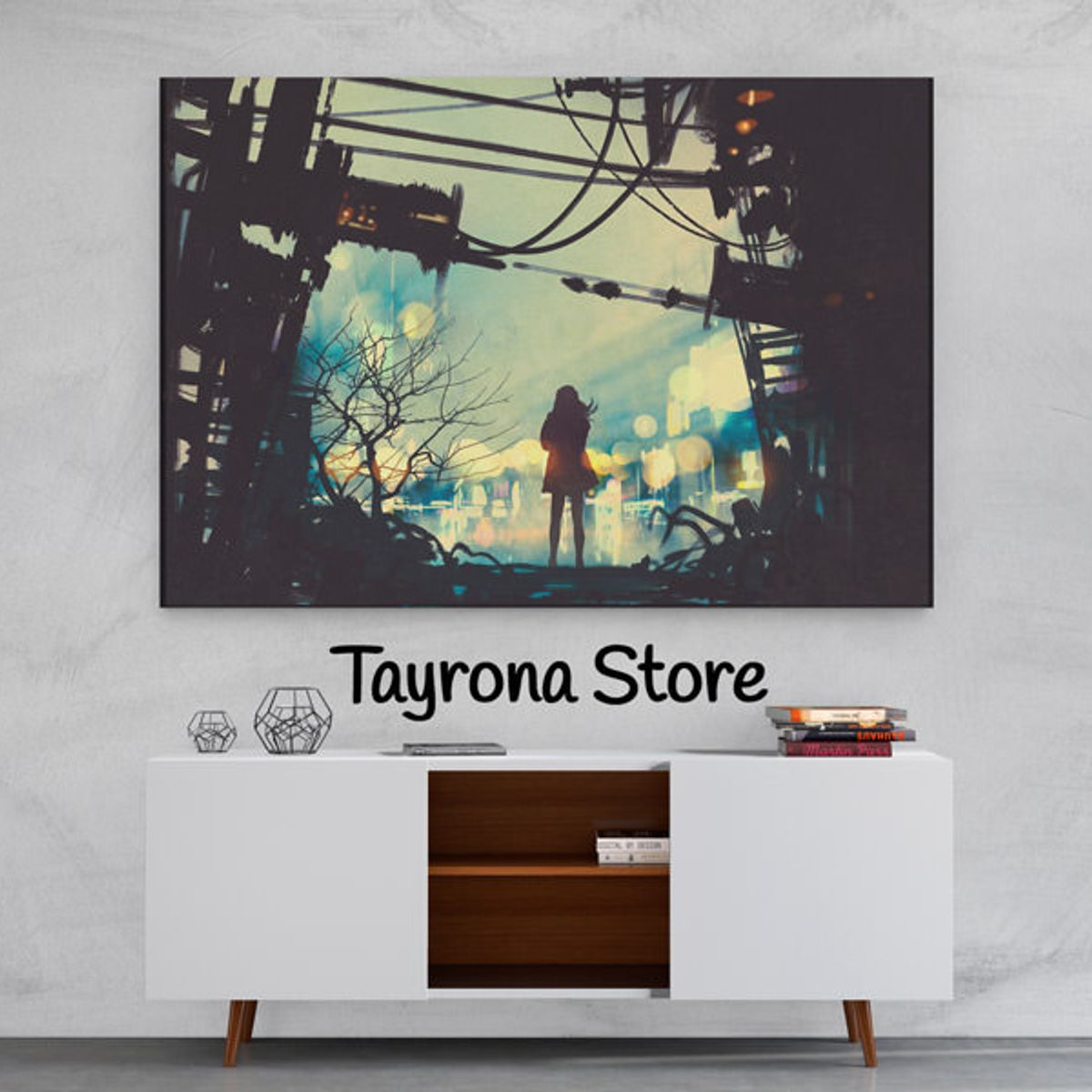 TAYRONA STORE - Cuadro En Lienzo Para Habitaciones Fantasía 05 70x50cm