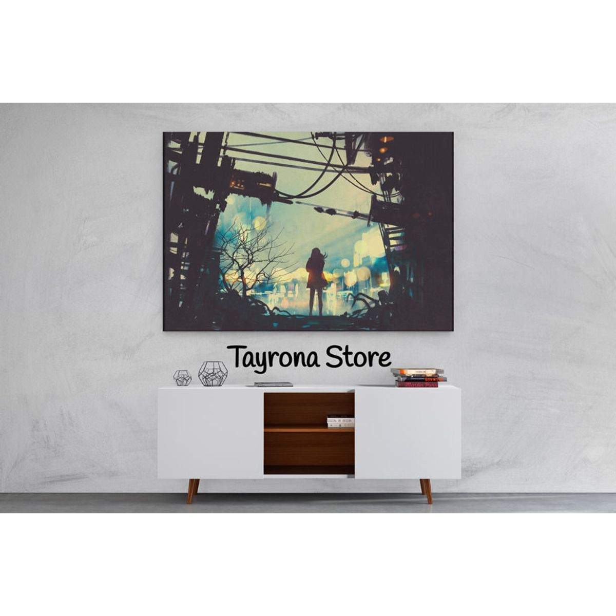 TAYRONA STORE - Cuadro En Lienzo Para Habitaciones Fantasía 05 70x50cm