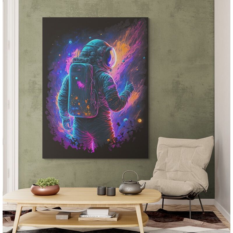TAYRONA STORE - Cuadro En Lienzo Para Habitaciones Astronauta 082 60x80cm
