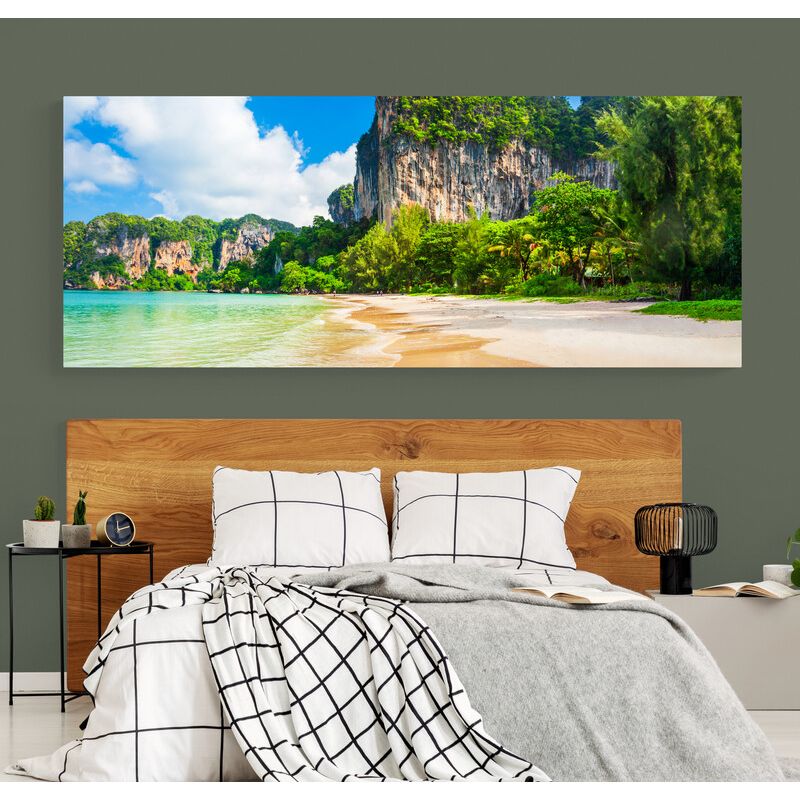TAYRONA STORE - Cuadro En Lienzo Para Habitaciones Playa 129 100x40cm