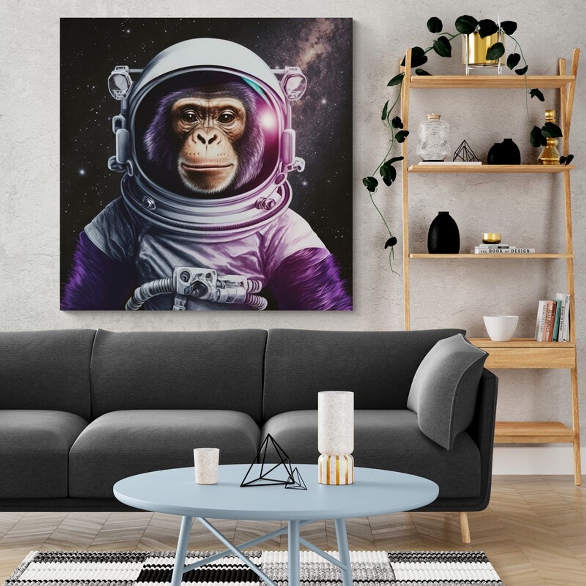 TAYRONA STORE - Cuadro En Lienzo Para Habitaciones Astronauta 071 60x60cm