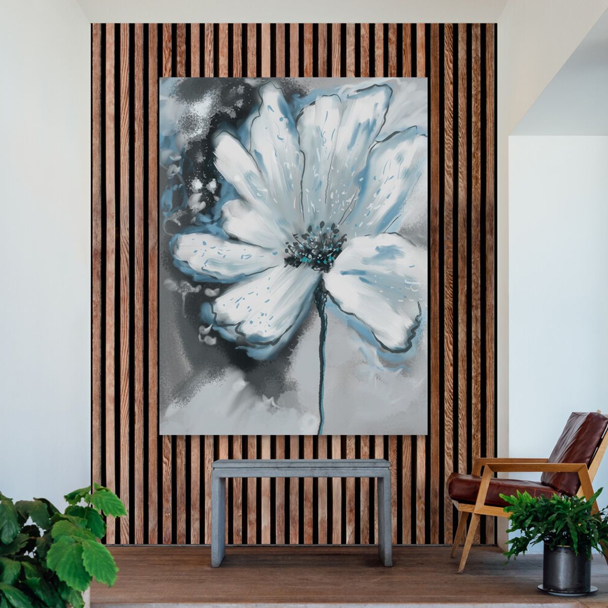 TAYRONA STORE - Cuadro En Lienzo Para Habitaciones Pintura Flores 281 75x100cm