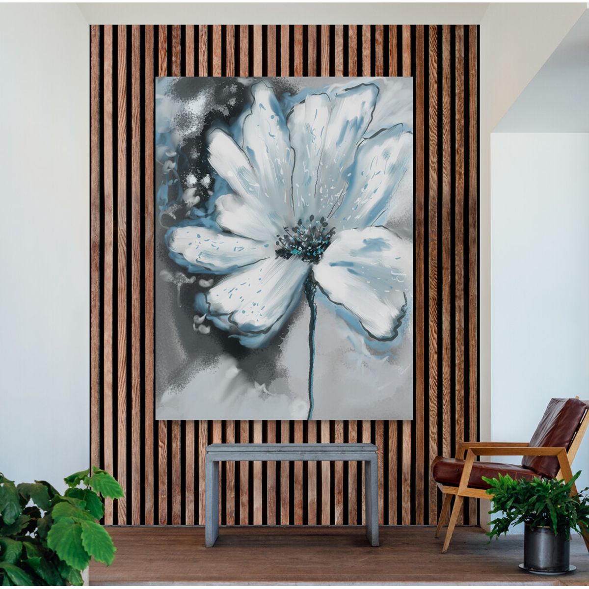 TAYRONA STORE - Cuadro En Lienzo Para Habitaciones Pintura Flores 281 75x100cm