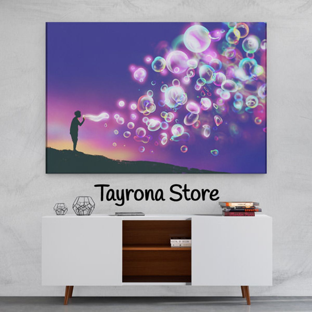TAYRONA STORE - Cuadro En Lienzo Para Habitaciones Fantasía 105 50x35cm