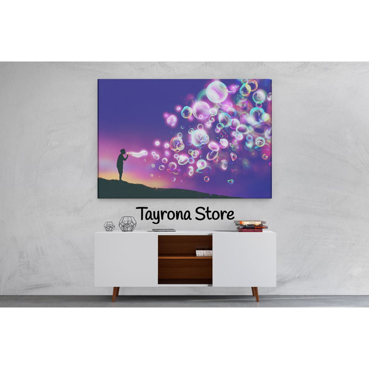 TAYRONA STORE - Cuadro En Lienzo Para Habitaciones Fantasía 105 50x35cm