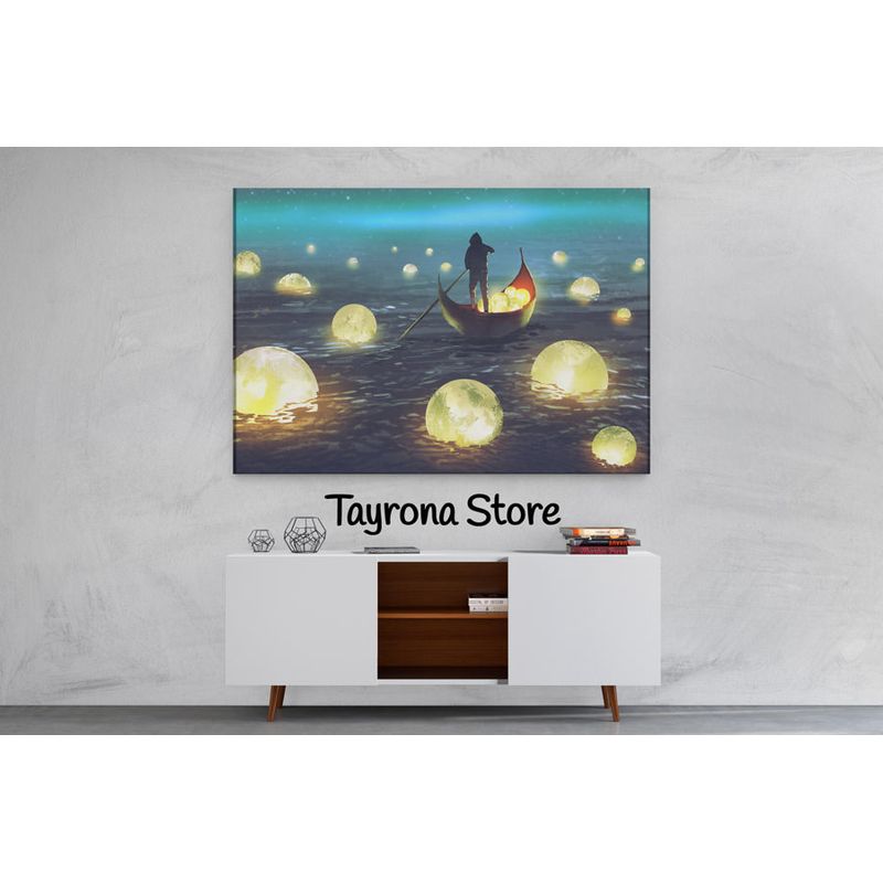 TAYRONA STORE - Cuadro En Lienzo Para Habitaciones Fantasía 66 100x70cm