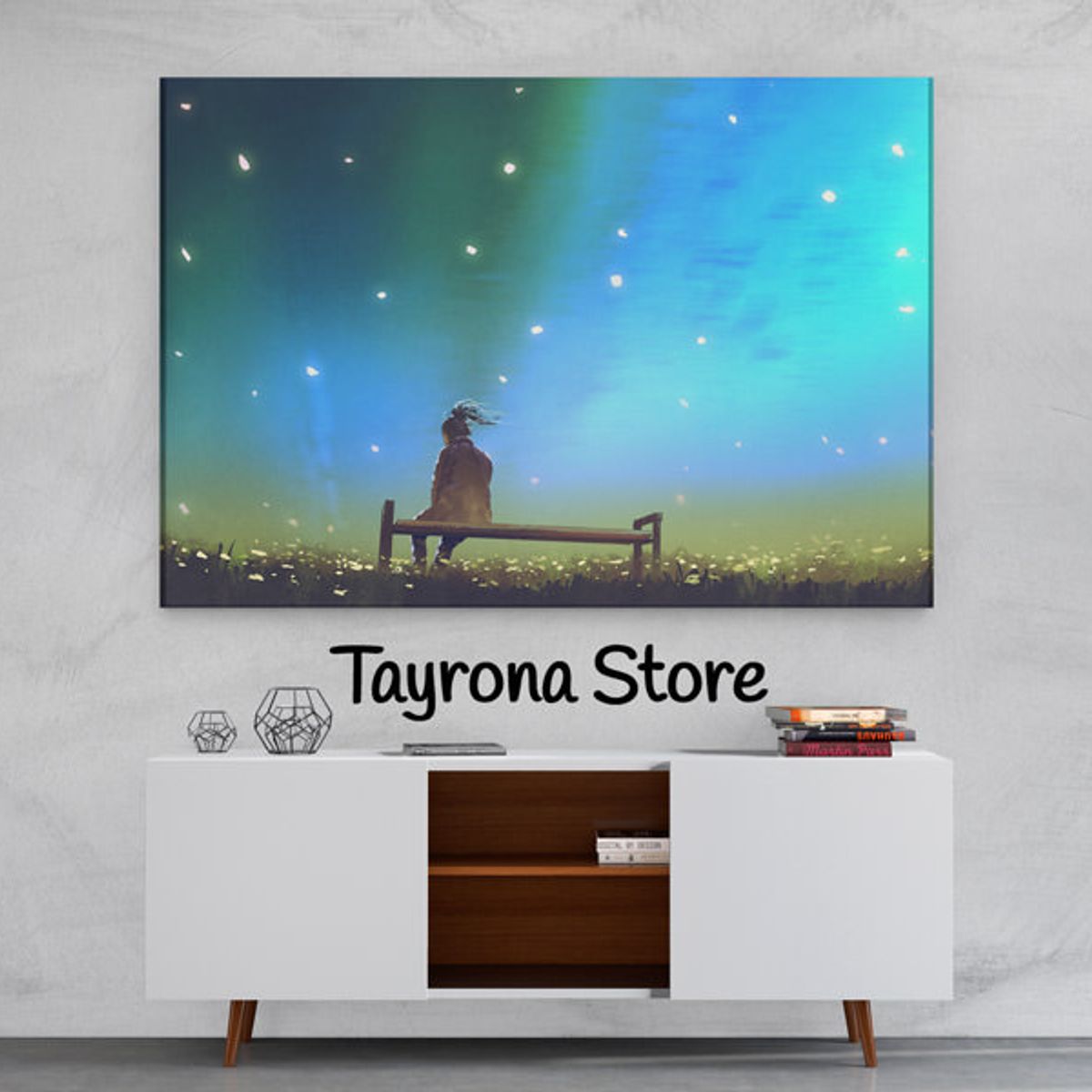 TAYRONA STORE - Cuadro En Lienzo Para Habitaciones Fantasía 59 150x100cm