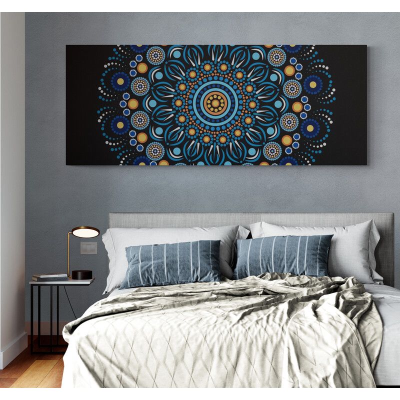 TAYRONA STORE - Cuadro En Lienzo Para Habitaciones Mandala 256 150x60cm