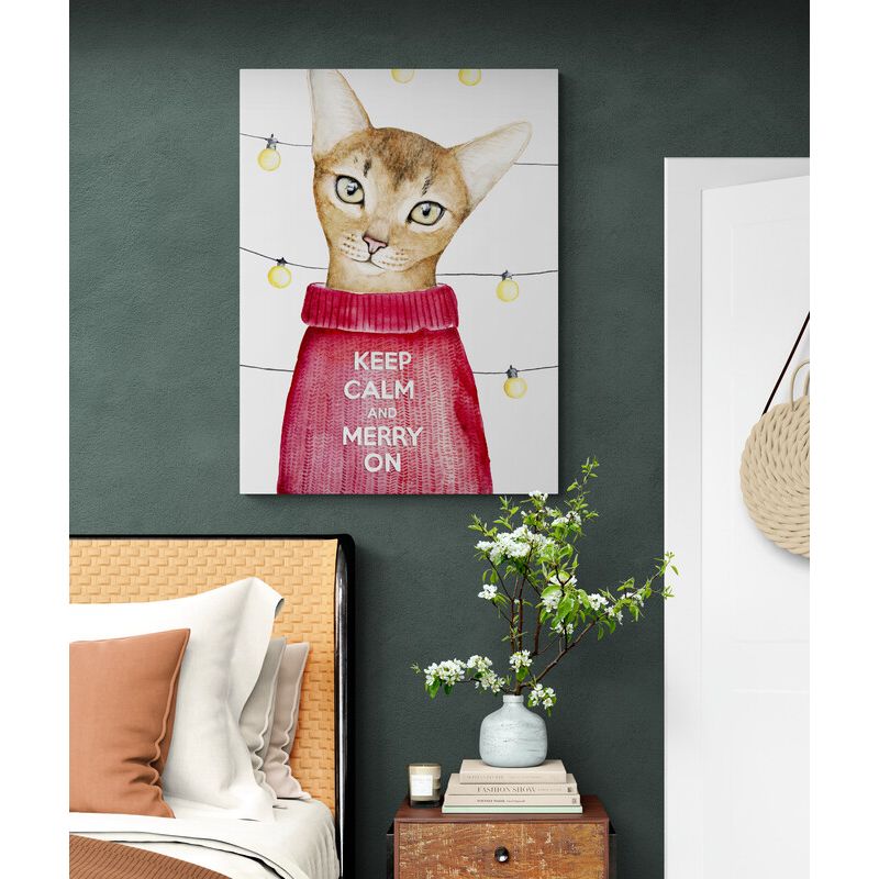 TAYRONA STORE - Cuadro En Lienzo Para Habitaciones Gatos 148 30x40cm