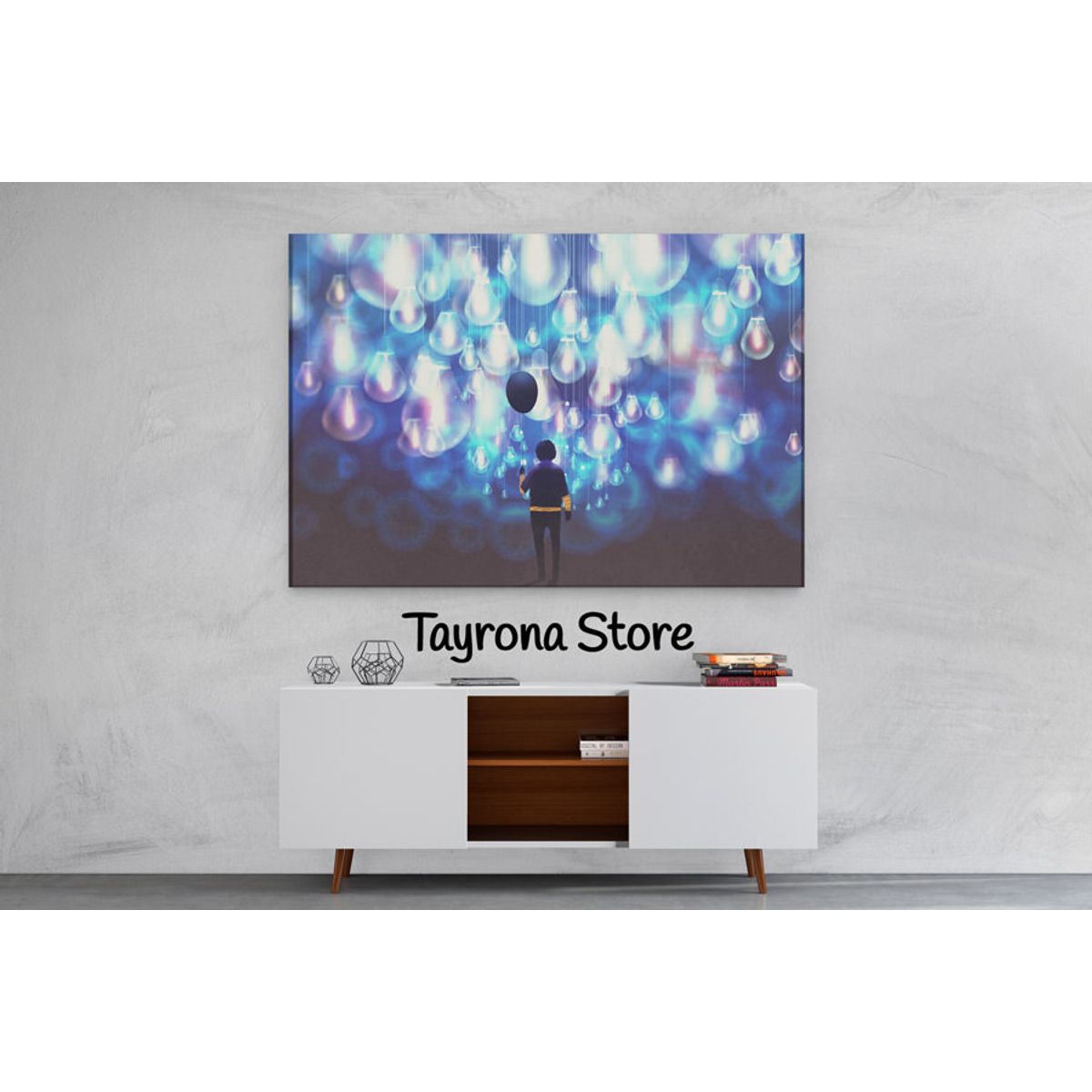 TAYRONA STORE - Cuadro En Lienzo Para Habitaciones Fantasía 104 100x70cm