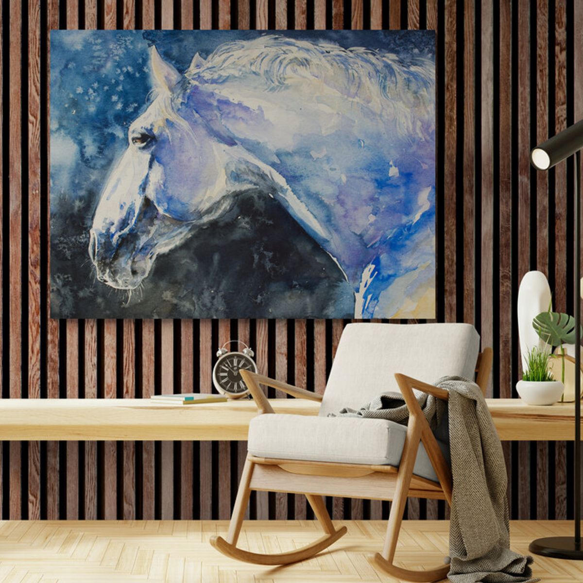 TAYRONA STORE - Cuadro En Lienzo Para Habitaciones Caballos 164 30x40cm