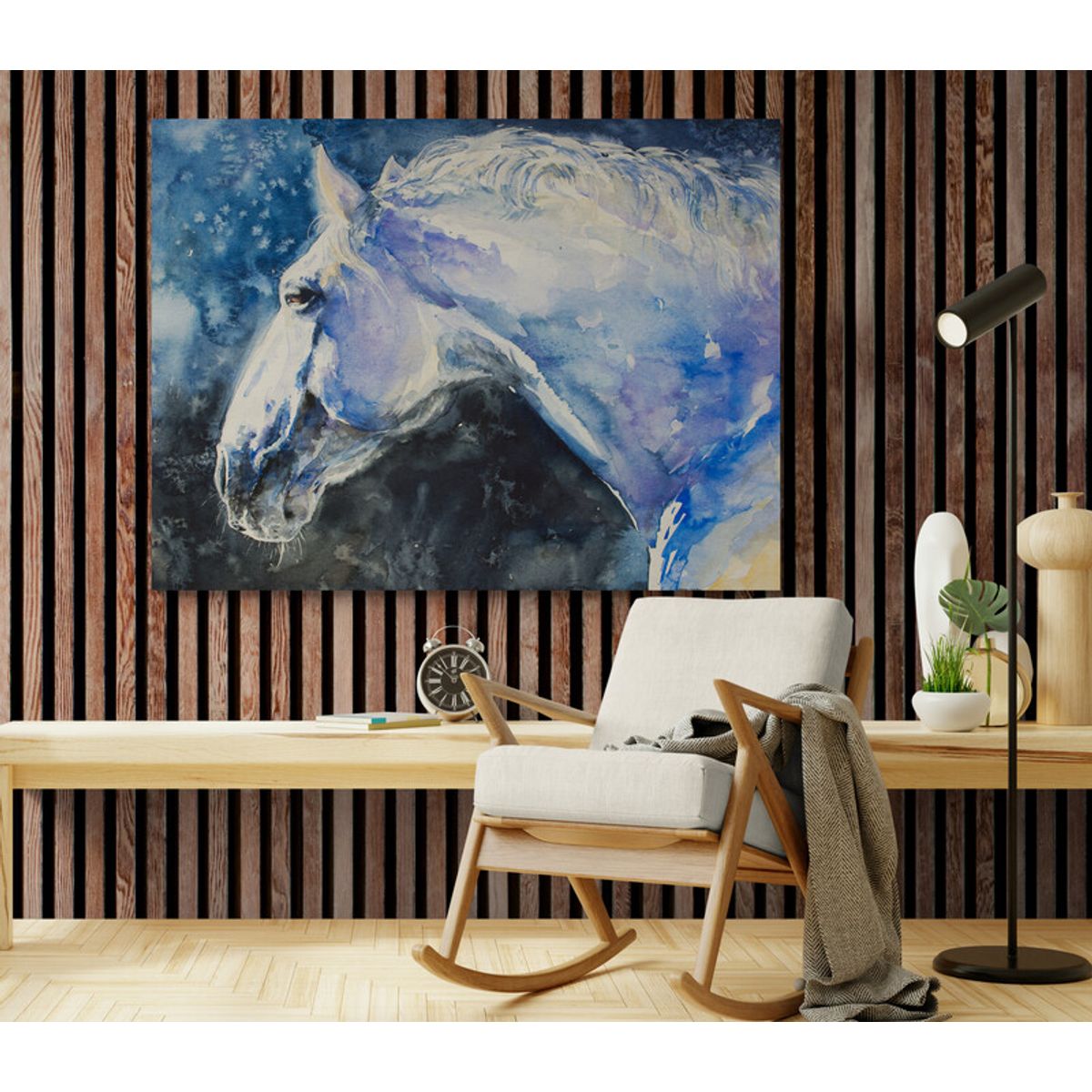 TAYRONA STORE - Cuadro En Lienzo Para Habitaciones Caballos 164 30x40cm