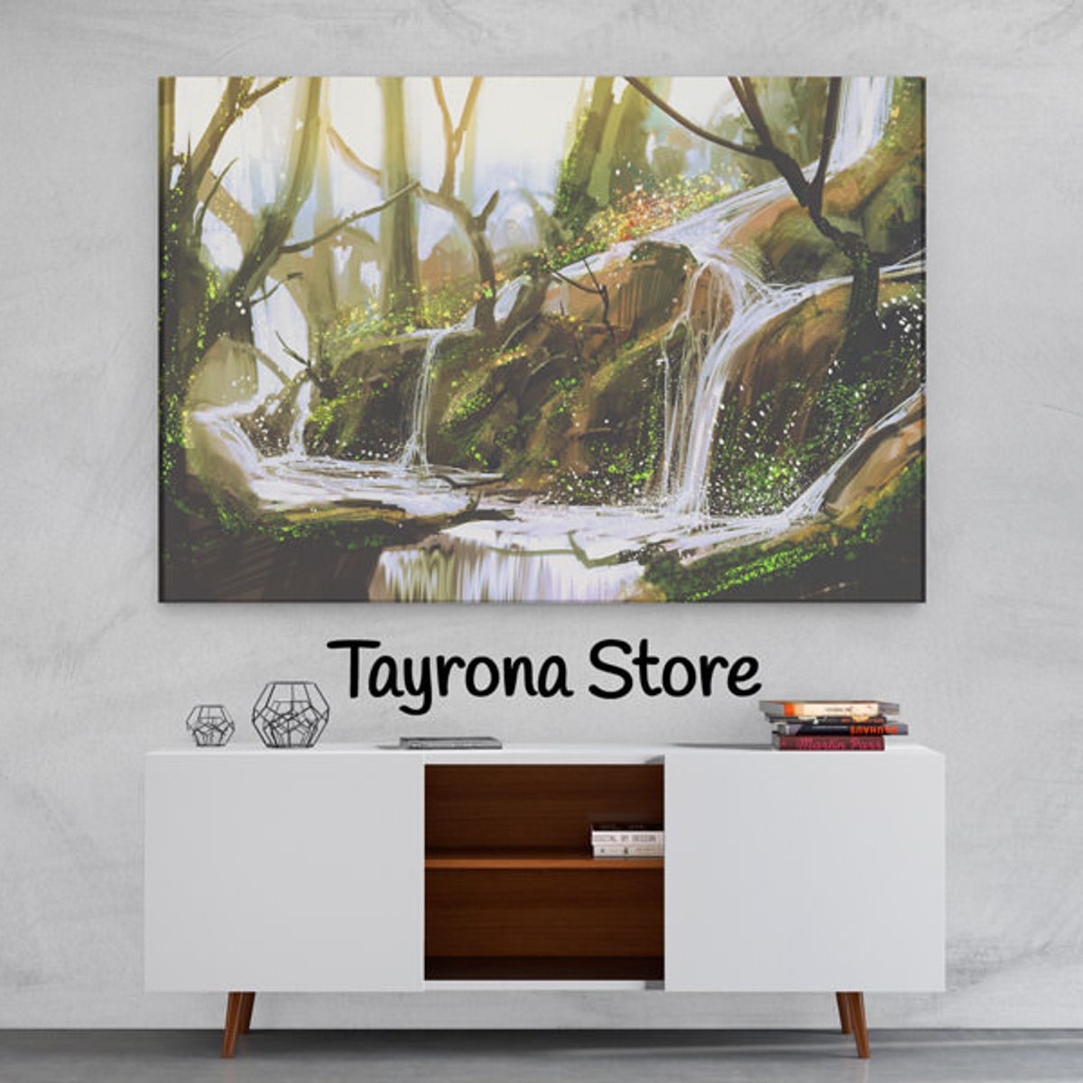 TAYRONA STORE - Cuadro En Lienzo Para Habitaciones Fantasía 109 50x35cm