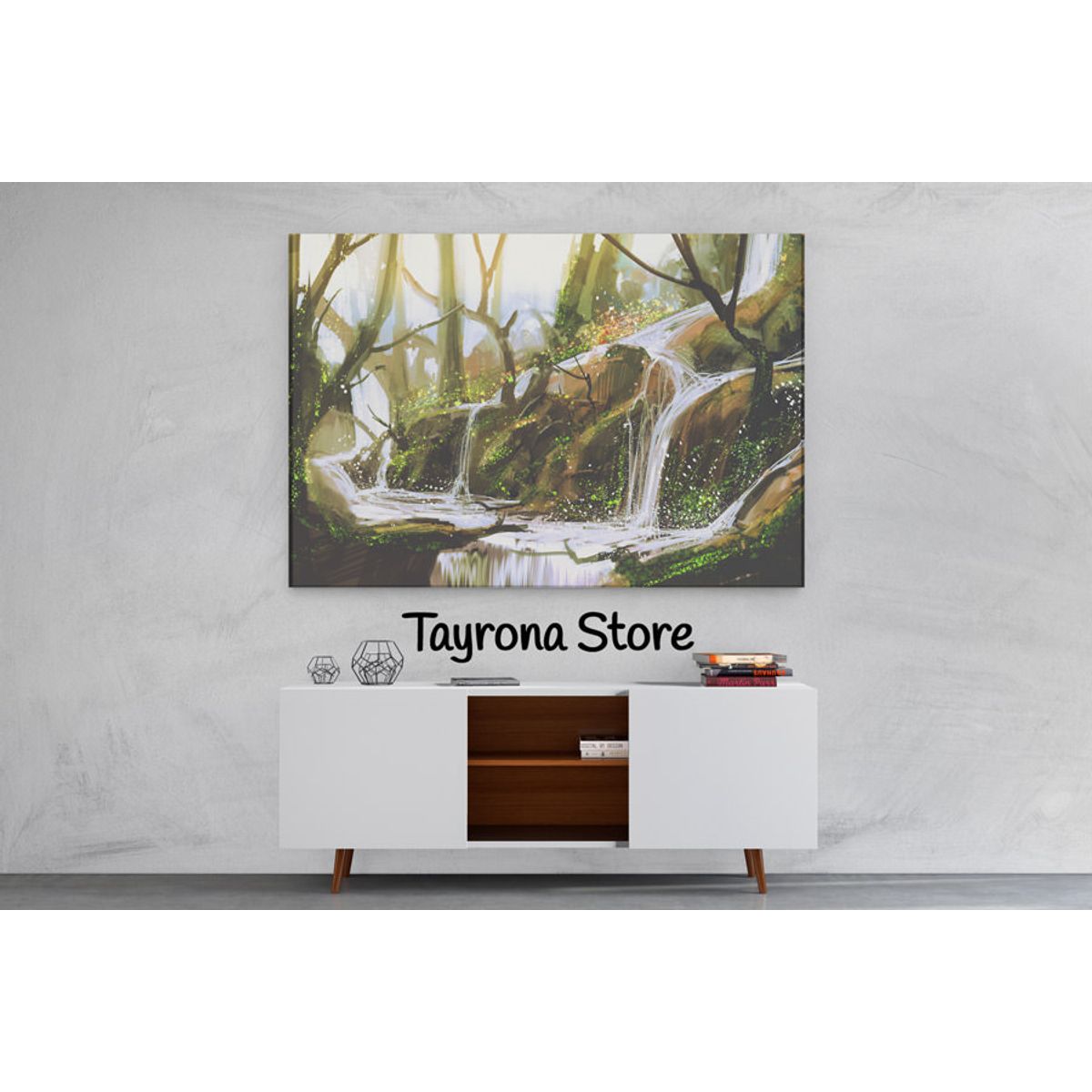 TAYRONA STORE - Cuadro En Lienzo Para Habitaciones Fantasía 109 50x35cm