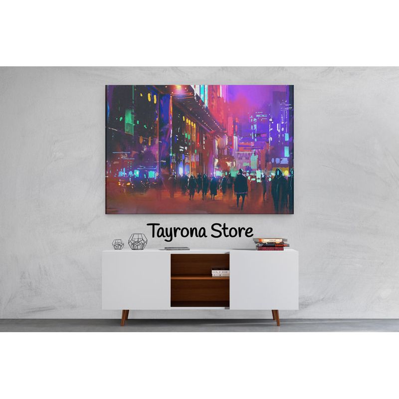 TAYRONA STORE - Cuadro En Lienzo Para Habitaciones Fantasía 106 50x35cm