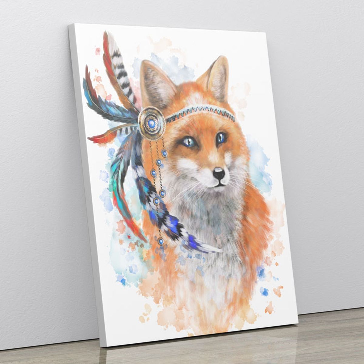 TAYRONA STORE - Cuadro En Lienzo Para Habitaciones Zorro 14 60x80cm