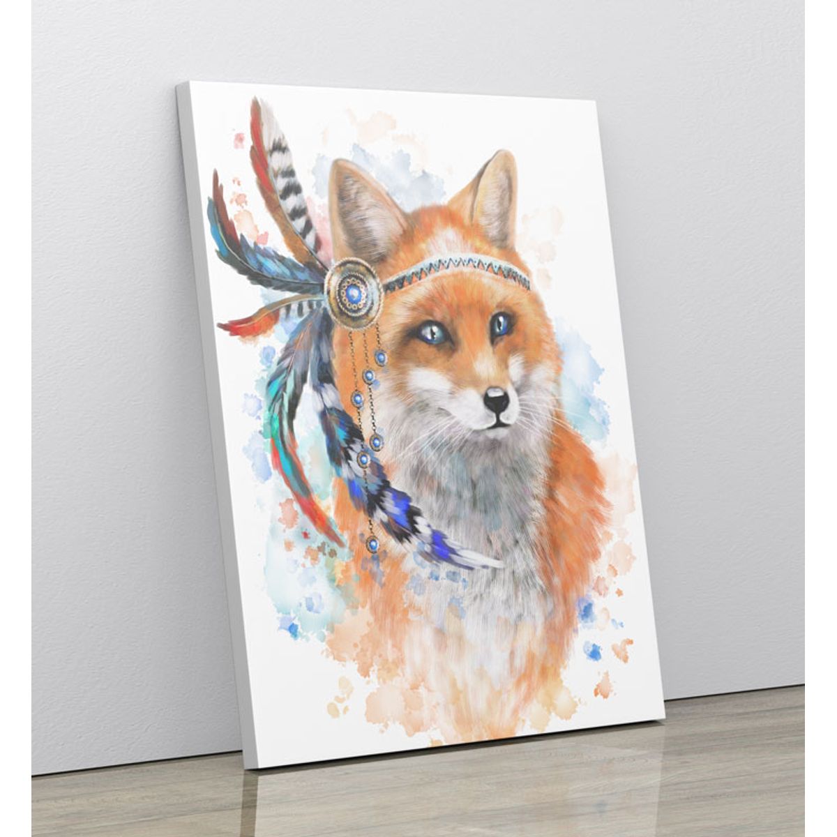 TAYRONA STORE - Cuadro En Lienzo Para Habitaciones Zorro 14 60x80cm