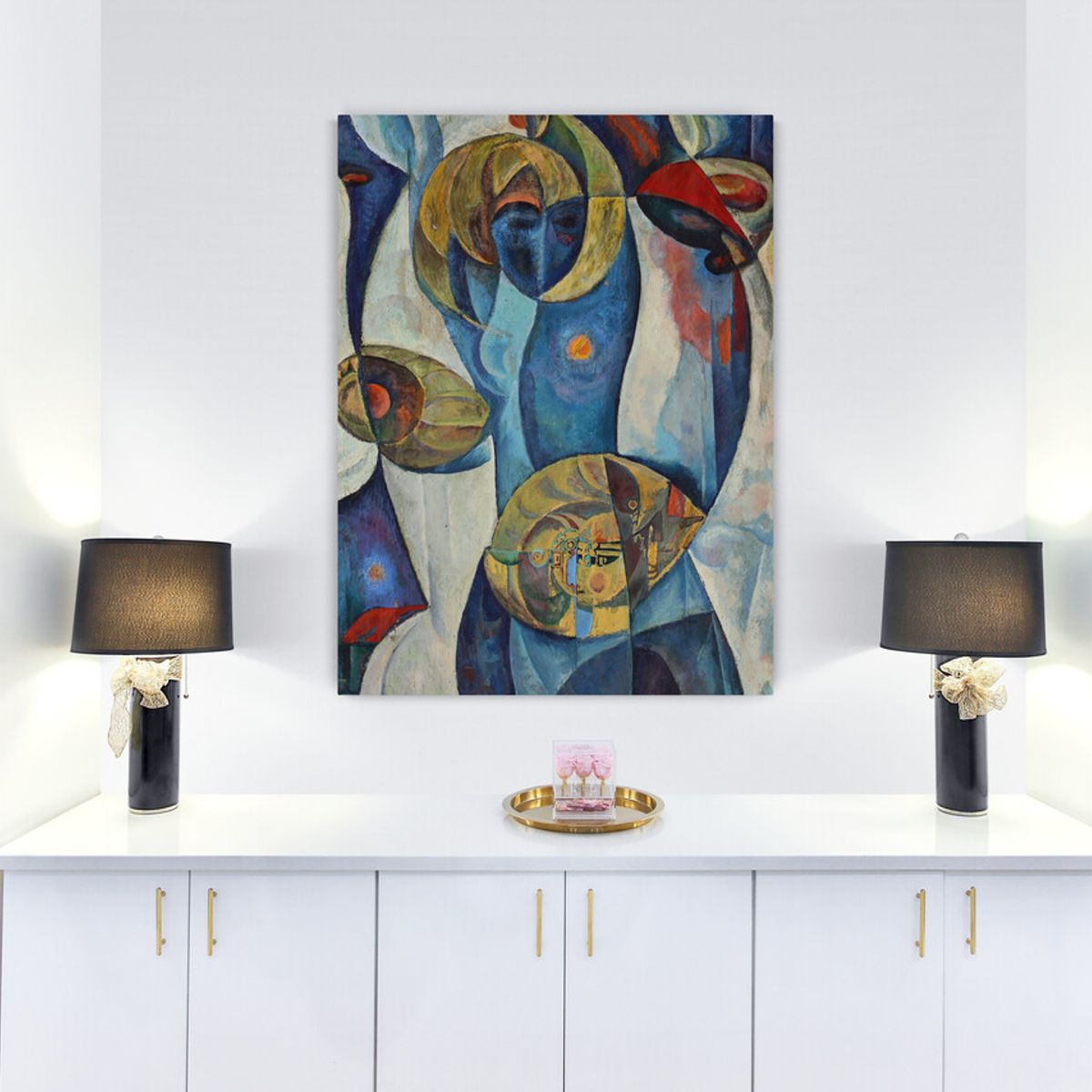 TAYRONA STORE - Cuadro Lienzo Habitaciones Pintura Abstracta 137 60x80cm