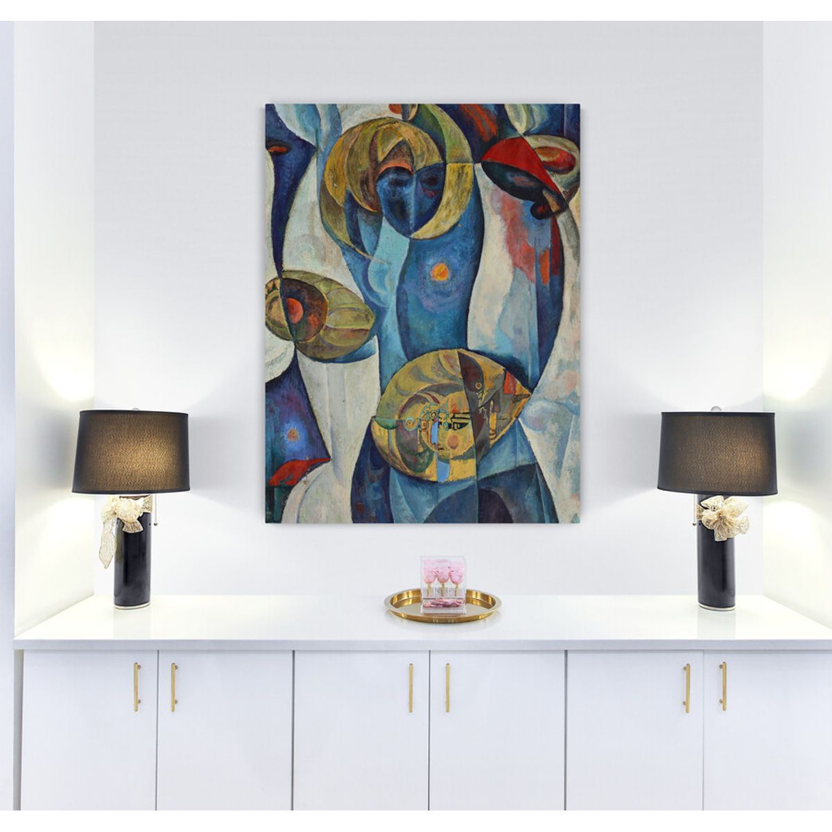 TAYRONA STORE - Cuadro Lienzo Habitaciones Pintura Abstracta 137 60x80cm