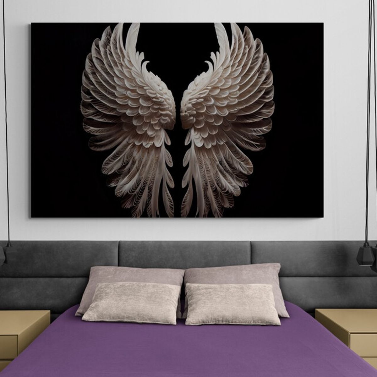 TAYRONA STORE - Cuadro En Lienzo Para Habitaciones Alas 029 150x100cm