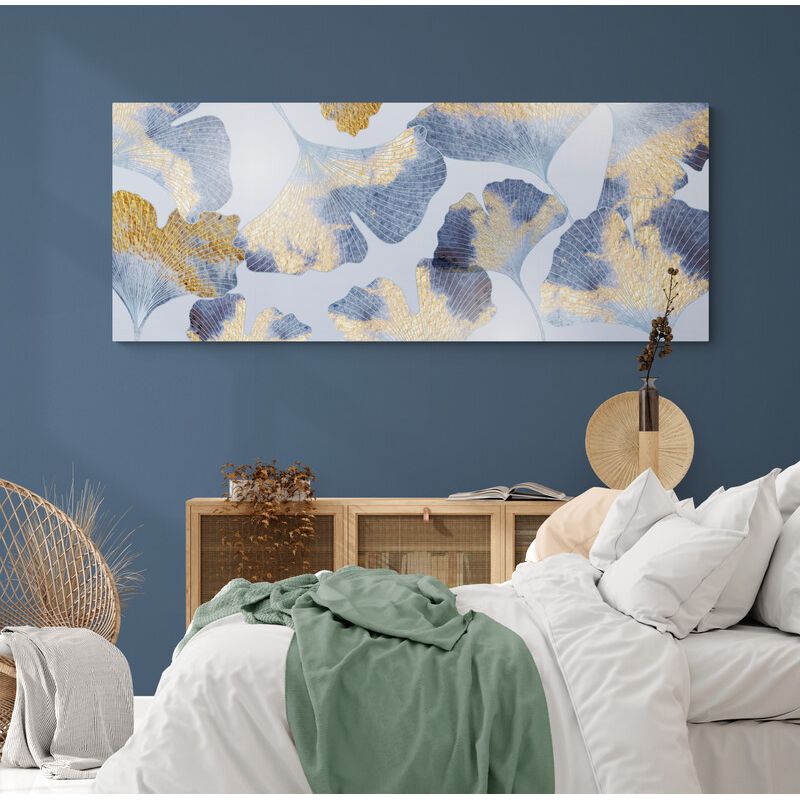 TAYRONA STORE - Cuadro En Lienzo Para Habitaciones Hojas 152 90x40cm