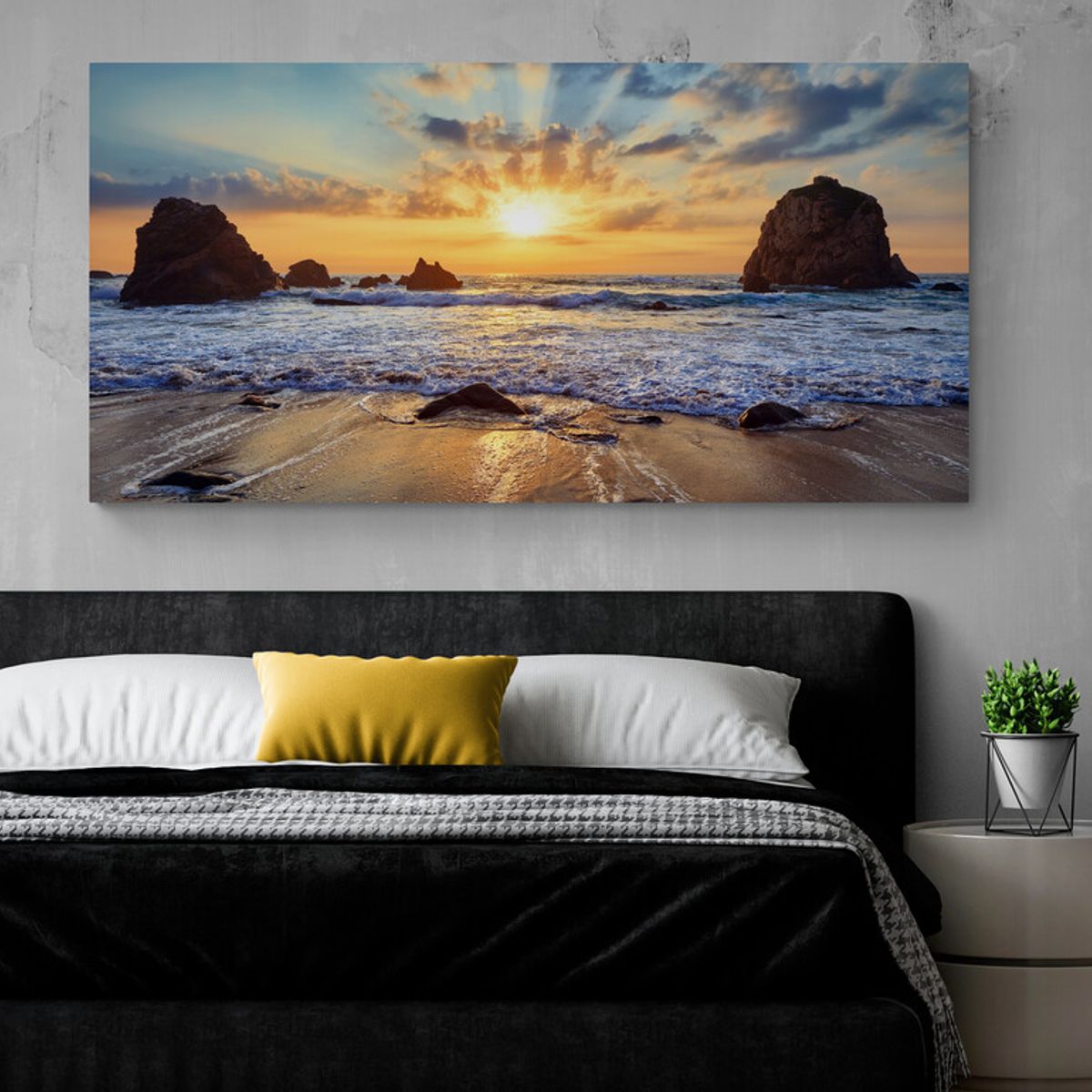 TAYRONA STORE - Cuadro En Lienzo Para Habitaciones Playa 166 175x70cm.