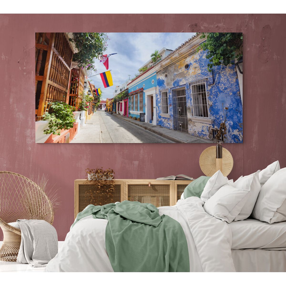 TAYRONA STORE - Cuadro En Lienzo Para Habitaciones Cartagena 011 70x50cm