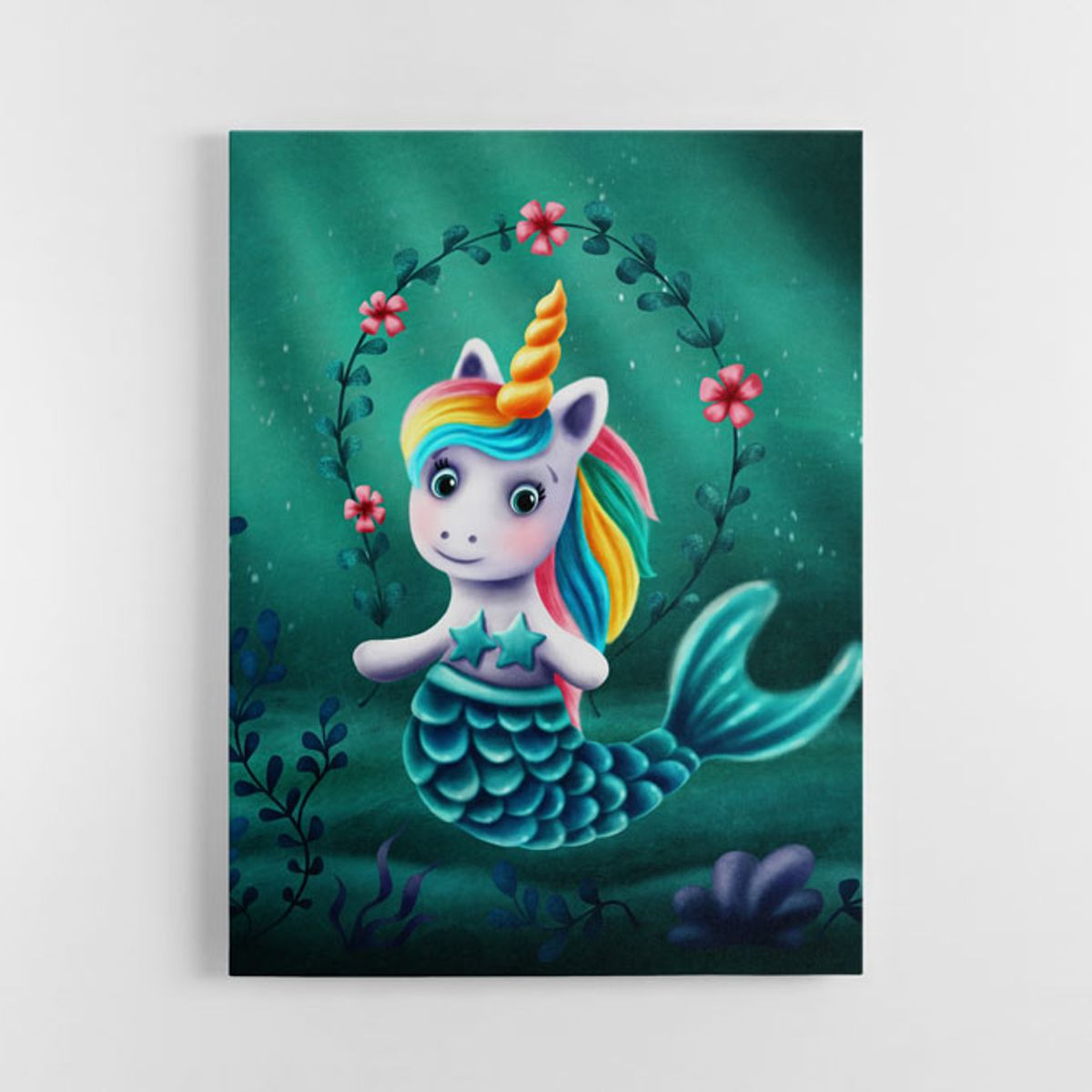 TAYRONA STORE - Cuadro En Lienzo Para Habitaciones Unicornio 84 120x160cm
