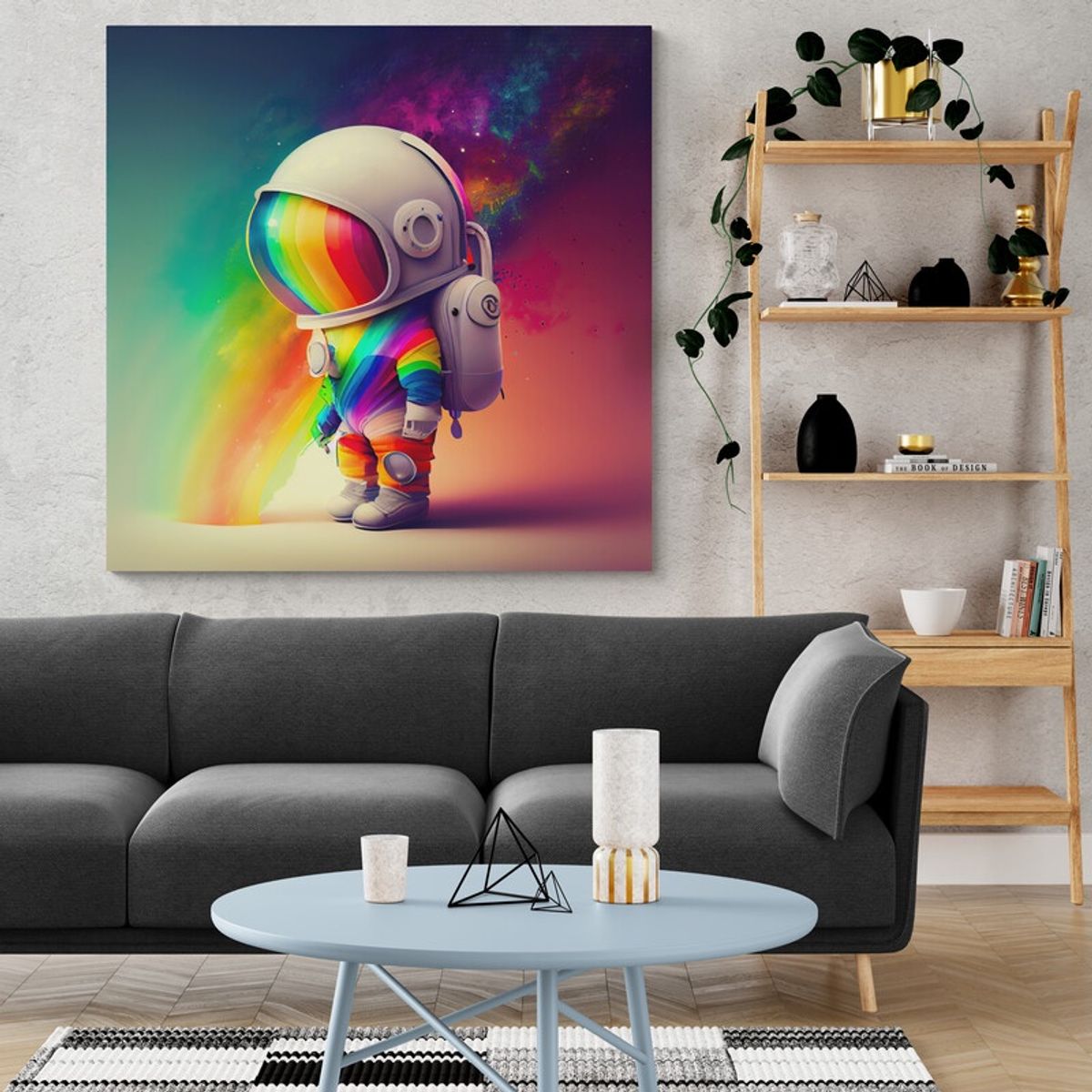 TAYRONA STORE - Cuadro En Lienzo Para Habitaciones Astronauta 078 60x60cm.