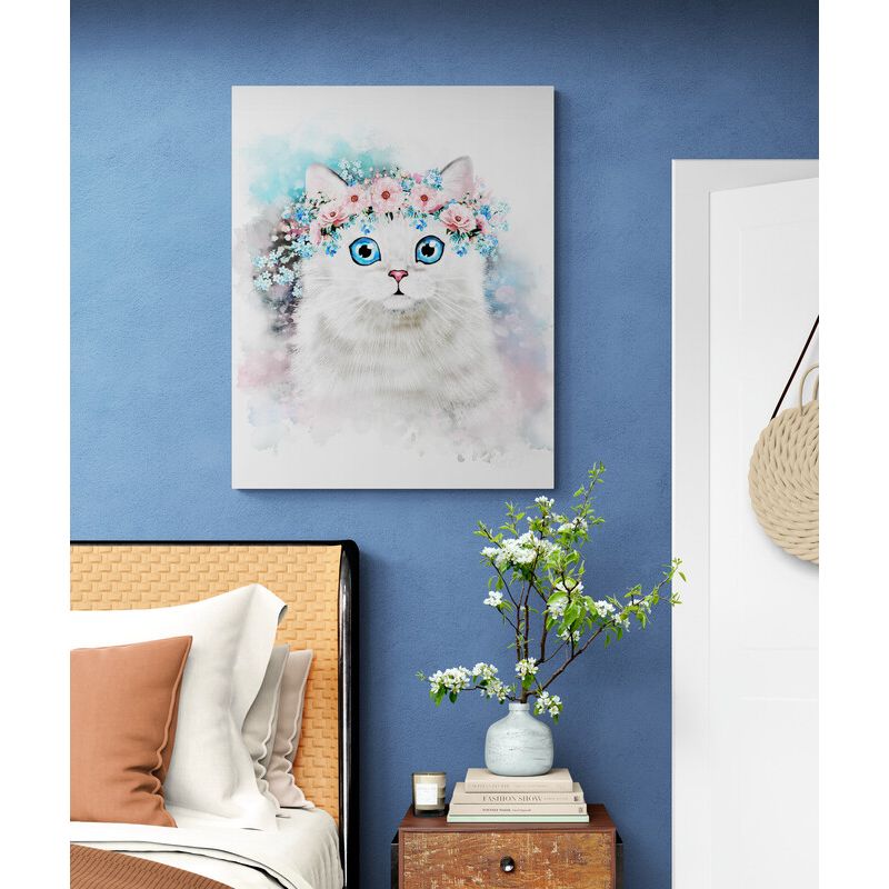 TAYRONA STORE - Cuadro En Lienzo Para Habitaciones Gatos 182 60x75cm