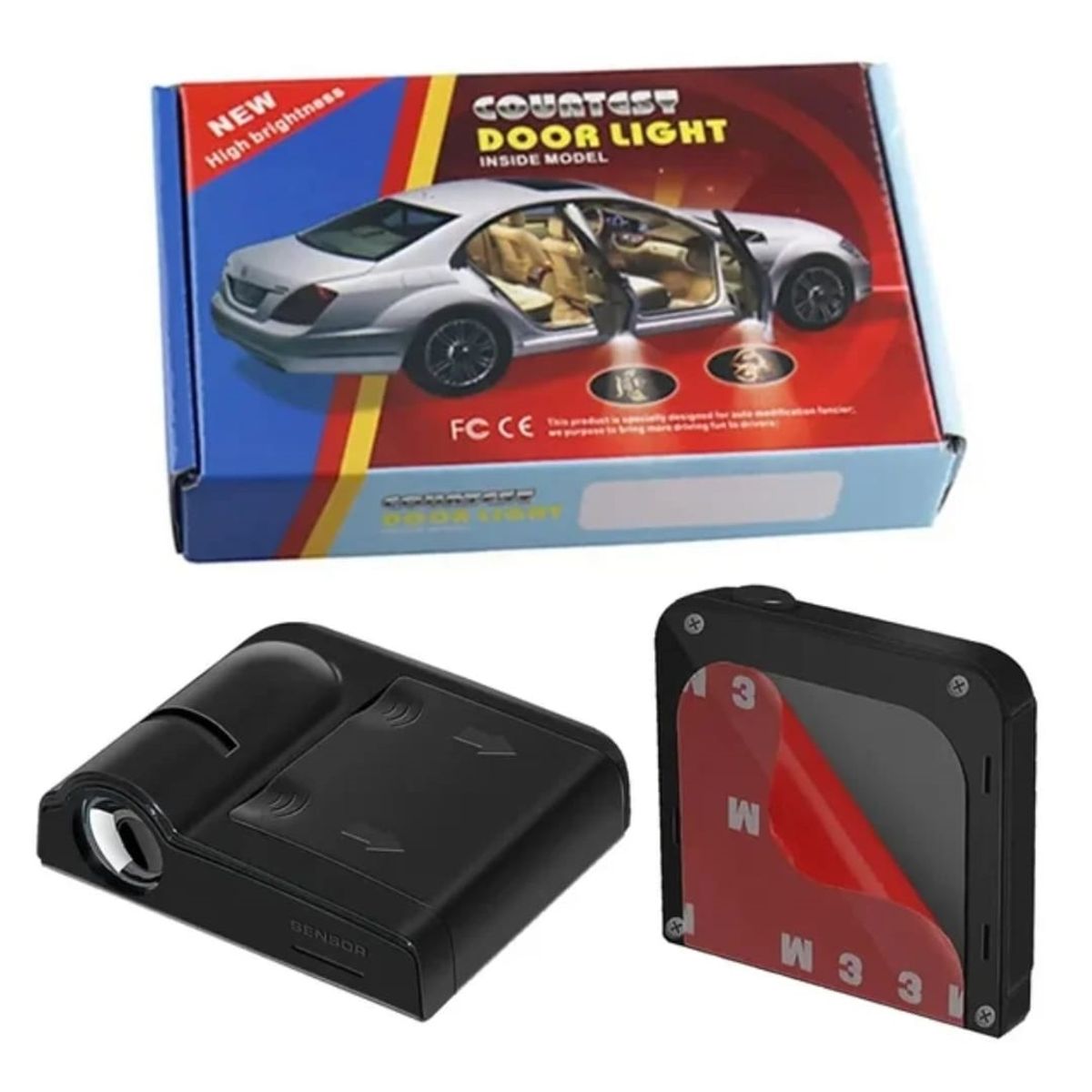 GENERICO - 2 Led Proyector Logo Chevrolet Puerta Carro vehículo auto