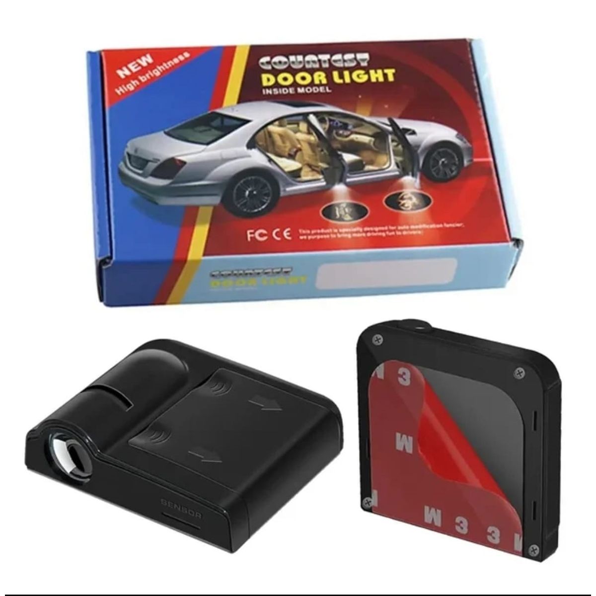 GENERICO - 2 Led Proyector Logo Chevrolet Puerta Carro vehículo auto