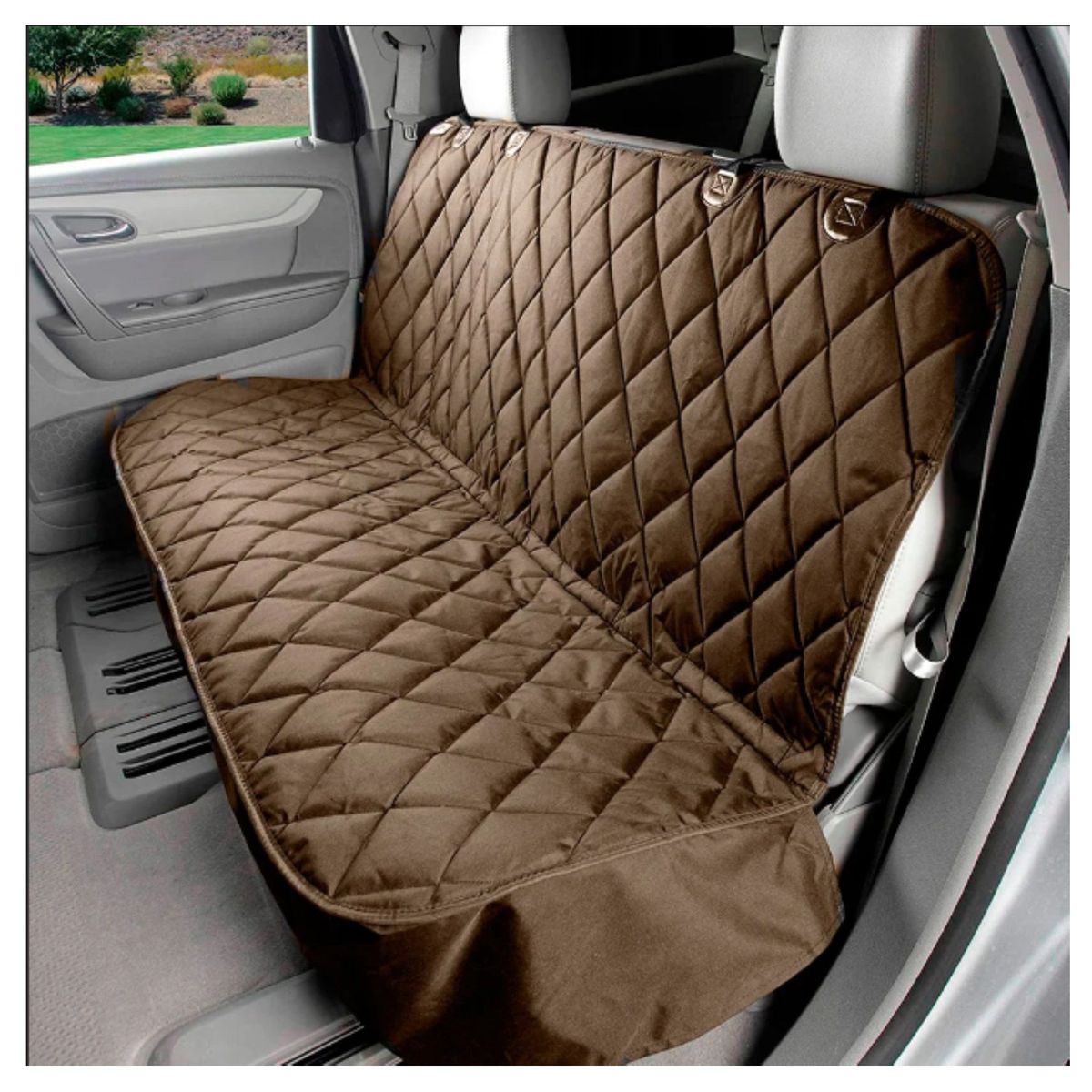 HAPPY BEAR - Forro Protector Asiento Silla Carro Mascota Cafe Trasera