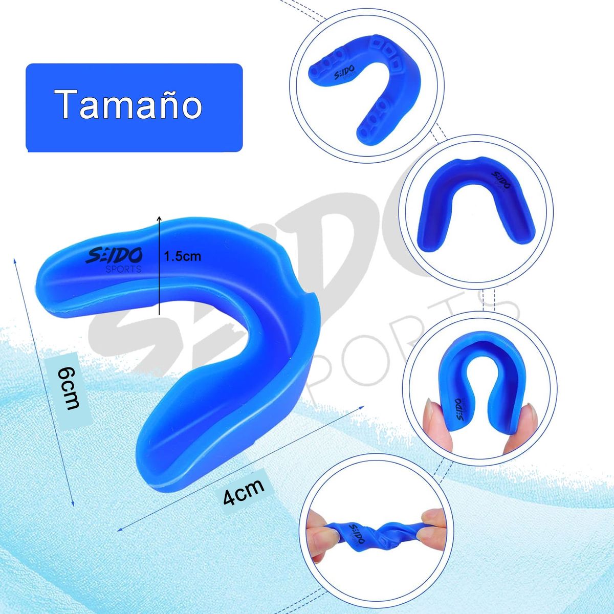 GENERICO - Protector Bucal Boxeo Artes Marciales Taekwondo Mma Rugby