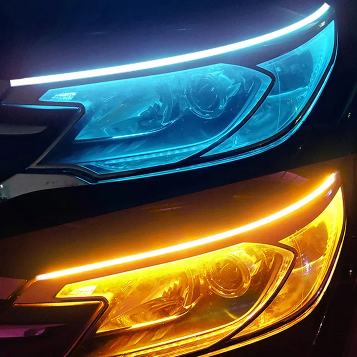 GENERICO - 2 Cinta Tira Led Drl Flexible 60cm Secuencial Direccional