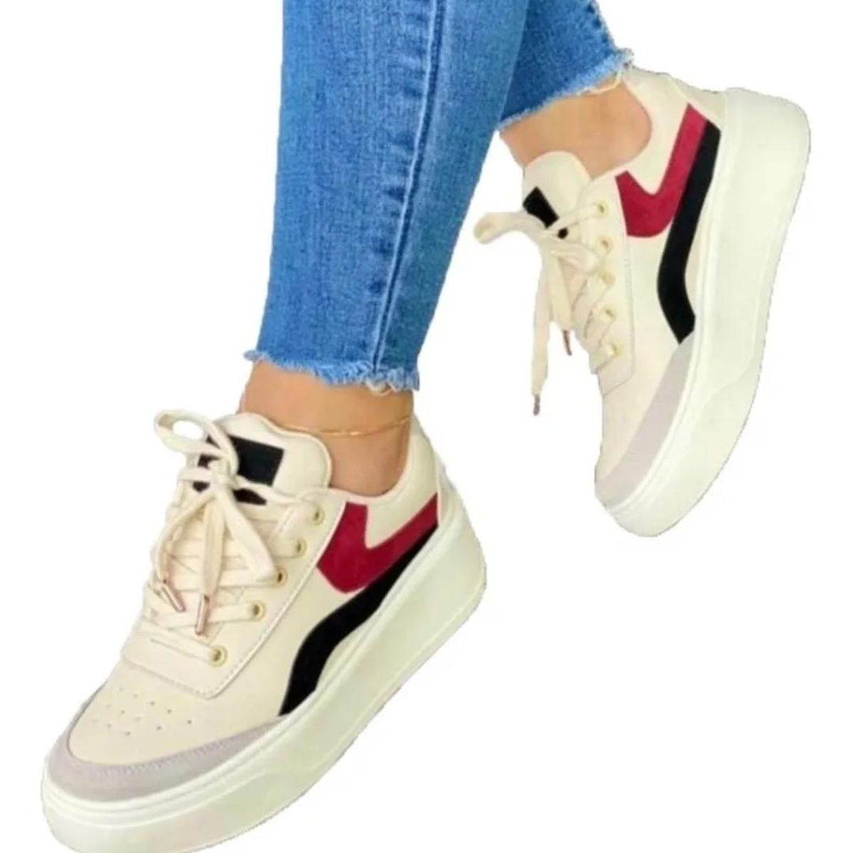 EVEGONZ - Tenis Mujer Zapato Urbano de Dama Moda Femenina