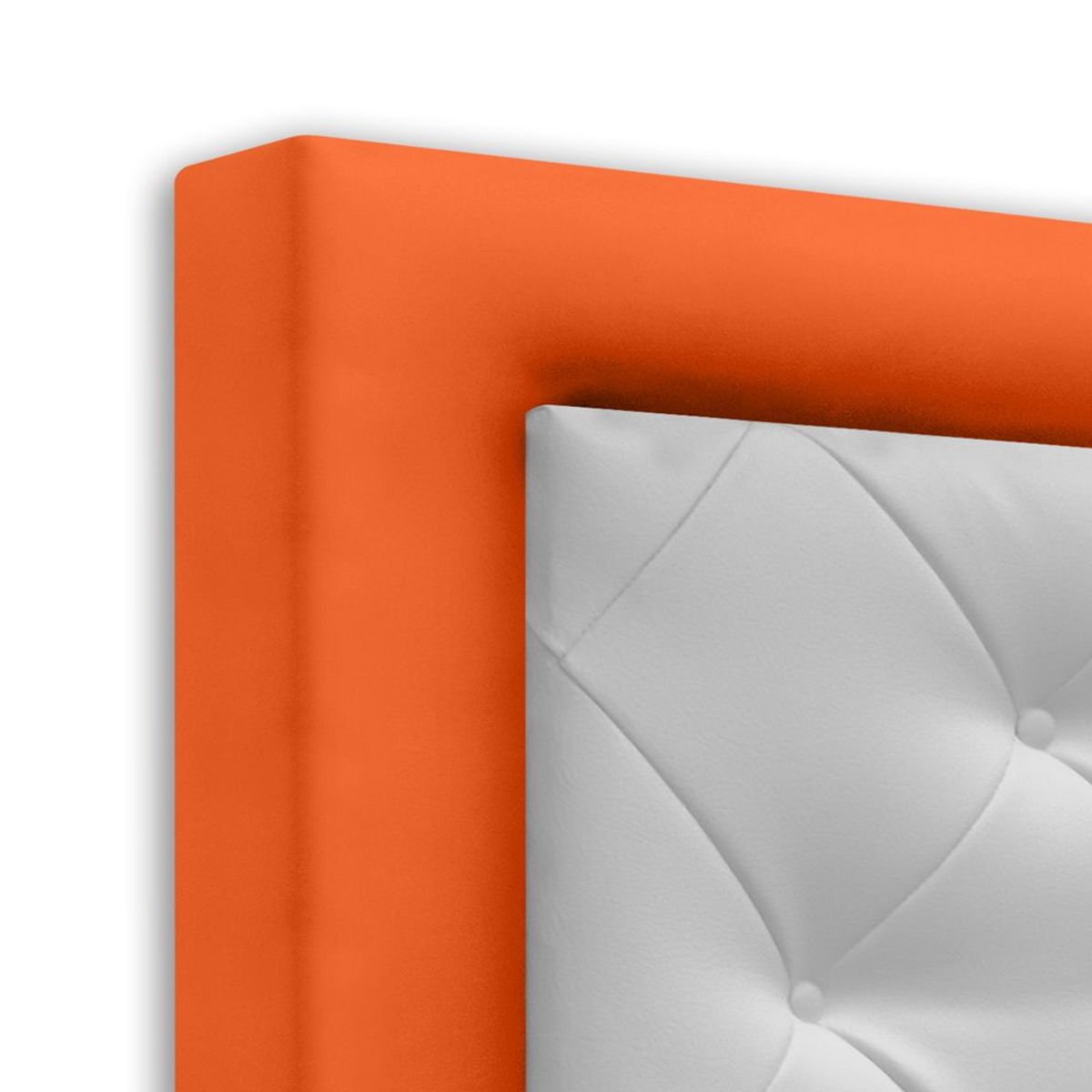 MAGIC CLASS - CABECERO LANDING DE PISO90X120 MICROFIBRA NARANJA